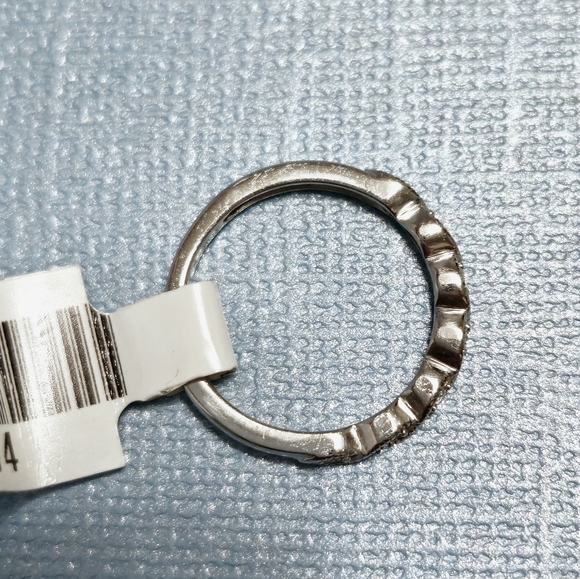 10K Gold 7 diamonds Milgrain Band Ring size 3.75 - Picture 6 of 12